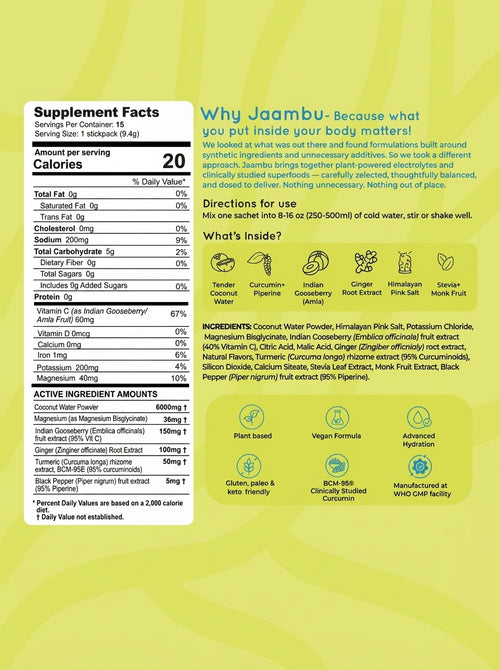 CocoBoost+ Electrolytes & Immunity – Lemon Ginger