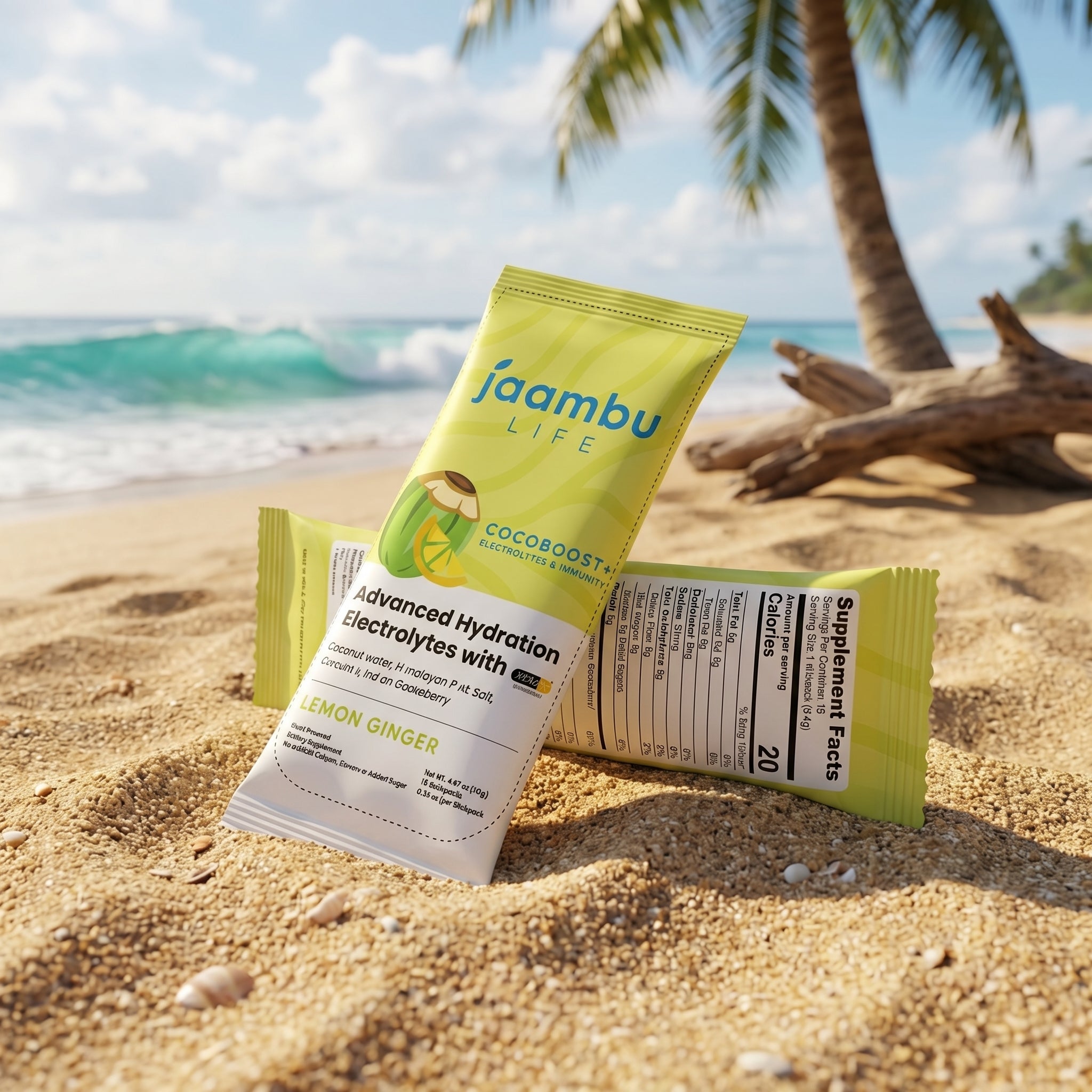 CocoBoost+ Electrolytes & Immunity – Lemon Ginger