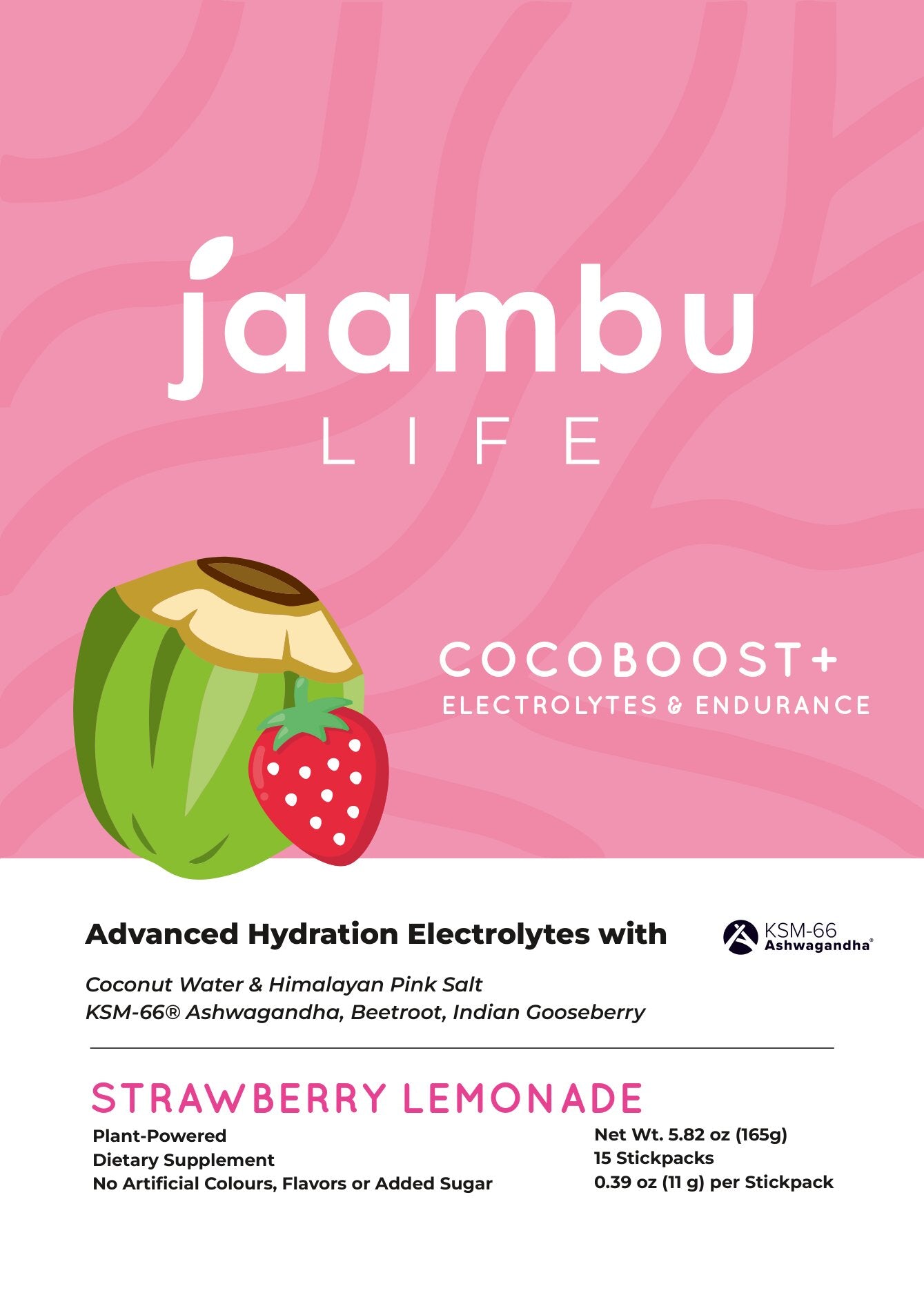 CocoBoost+ Electrolytes & Endurance – Strawberry Lemonade