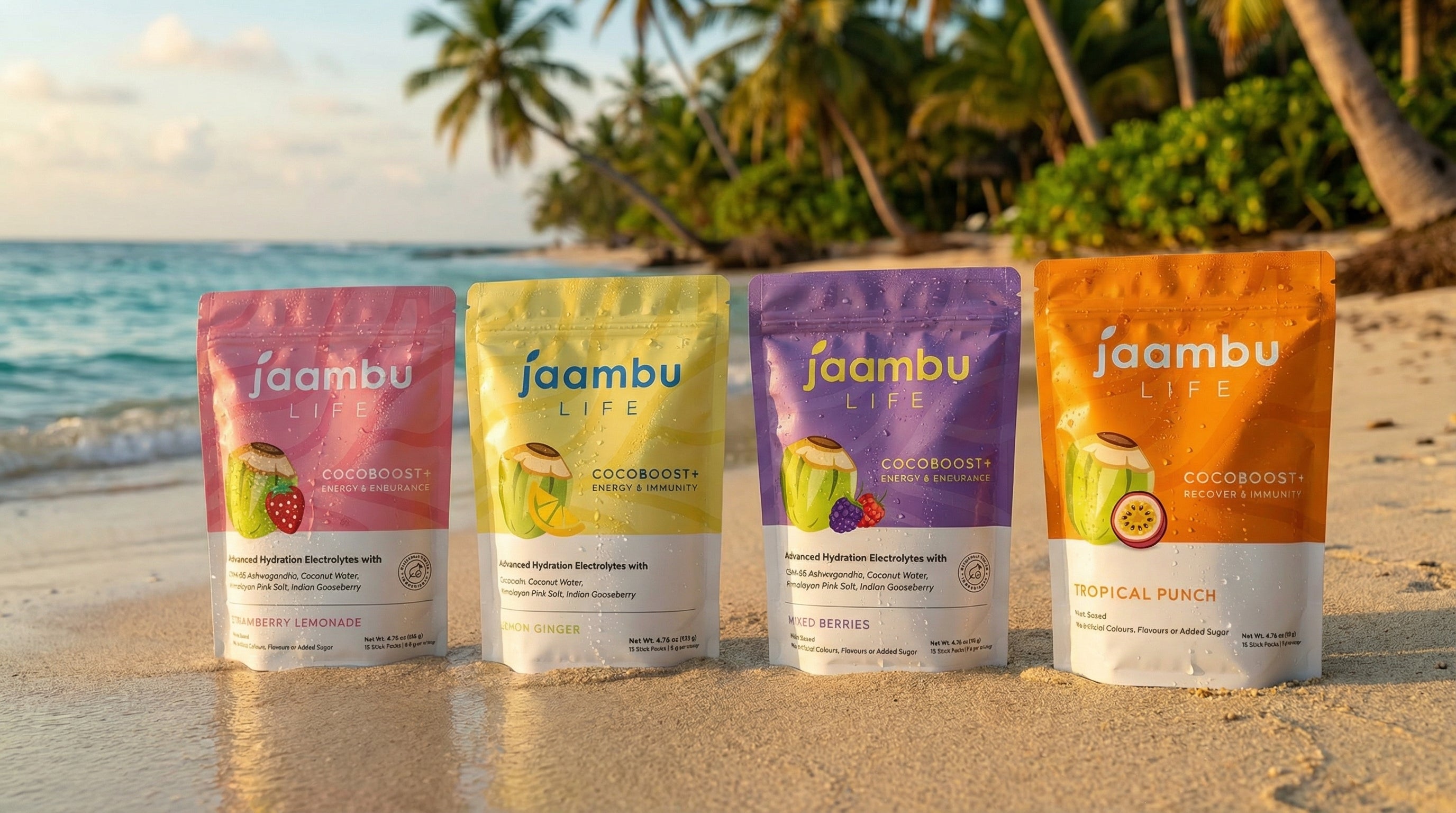 Jaambu Life CocoBoost+ product range